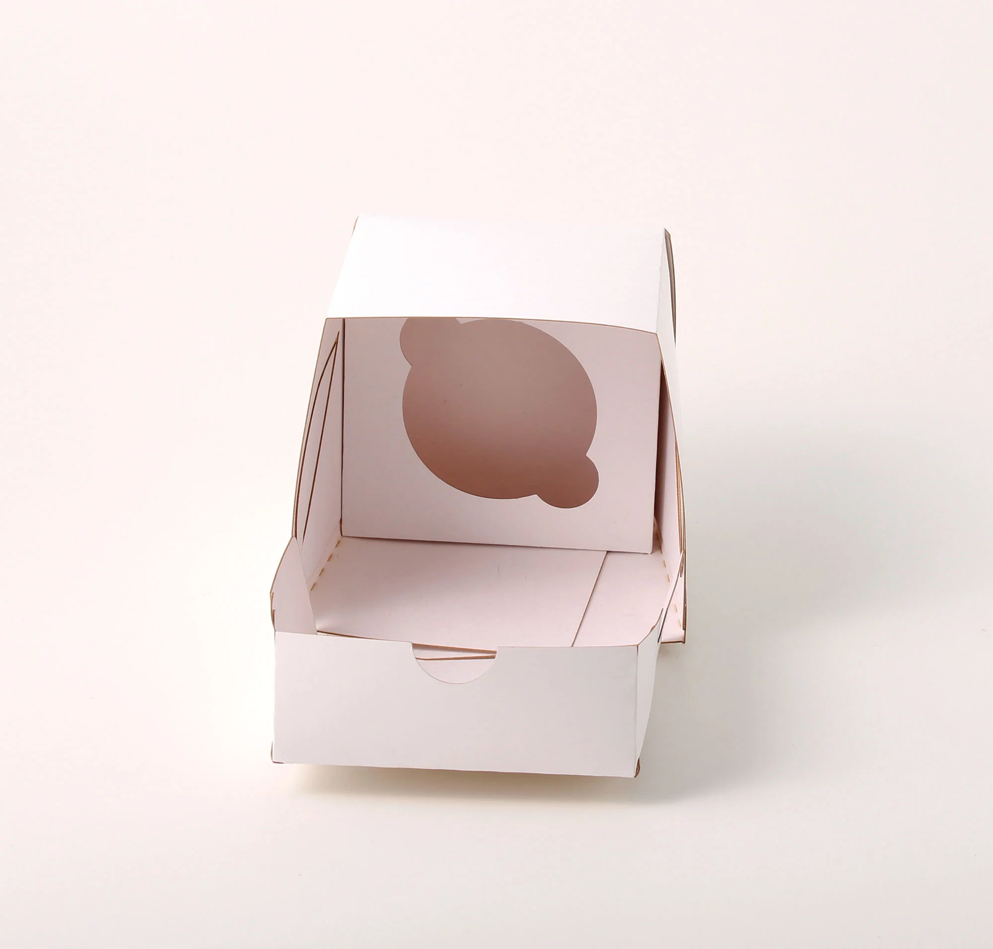 Caixa Branca (Triplex) - Suporte para CupCake ( 8 x 8,8 x 9 cm ) - 50 unidades
