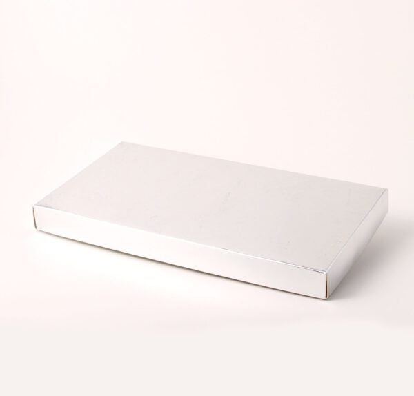 Caixa Tampa e Fundo - Prateado Brilhante ( 27,5 x 15 x 2,5 cm ) - 100 unidades - Imagem 2