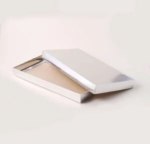 Caixa Tampa e Fundo - Prateado Brilhante ( 27,5 x 15 x 2,5 cm ) - 100 unidades