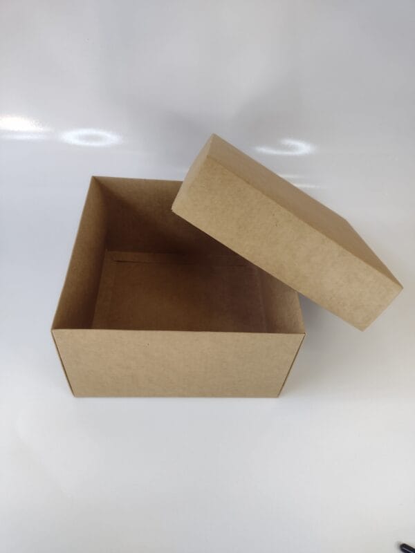 Caixa Kraft - Tampa e Fundo ( 10 x 10 x 7 cm ) - 50 unidades