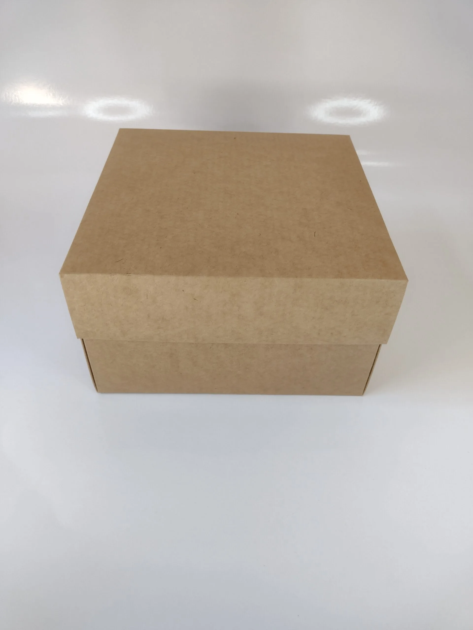 Caixa Kraft - Tampa e Fundo ( 10 x 10 x 7 cm ) - 50 unidades - Imagem 3