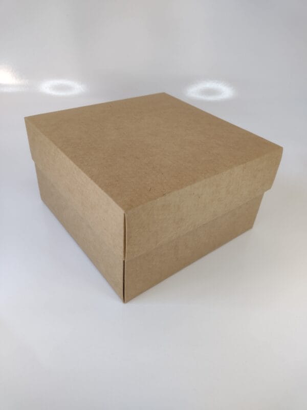 Caixa Kraft - Tampa e Fundo ( 10 x 10 x 7 cm ) - 50 unidades - Imagem 2