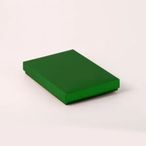 Caixa Tampa e Fundo - Verde Fosco ( 14 x 10 x 2 cm ) - 100 unidades
