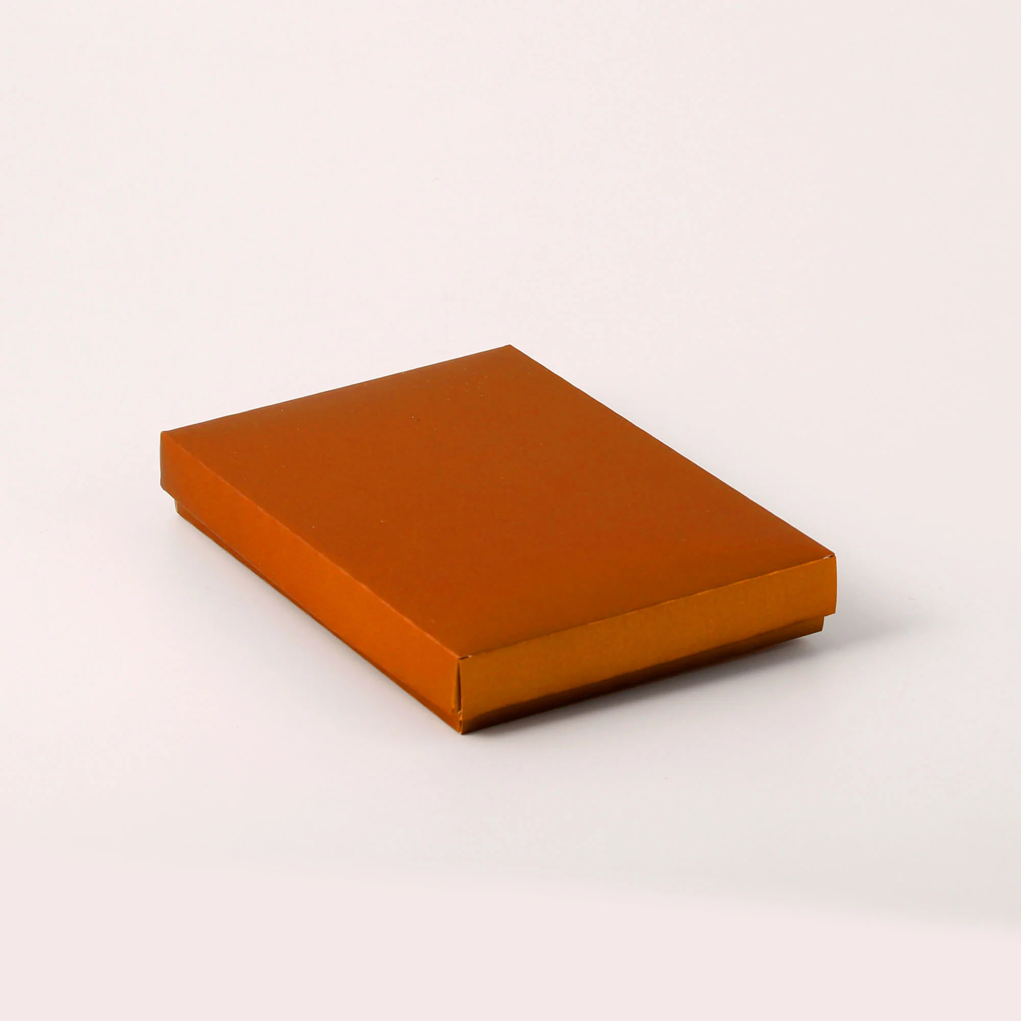 Caixa Tampa e Fundo - Laranja Fosco ( 14 x 10 x 2 cm ) - 100 unidades