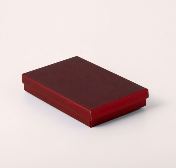 Caixa Tampa e Fundo - Vinho Fosco ( 12 x 8 x 2 cm ) - 100 unidades