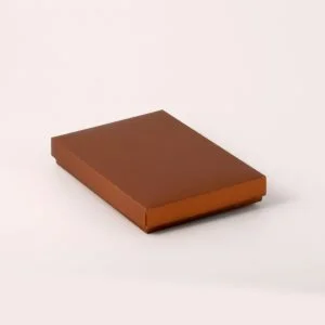 Caixa Tampa e Fundo - Laranja Fosco ( 12 x 8 x 2 cm ) - 100 unidades