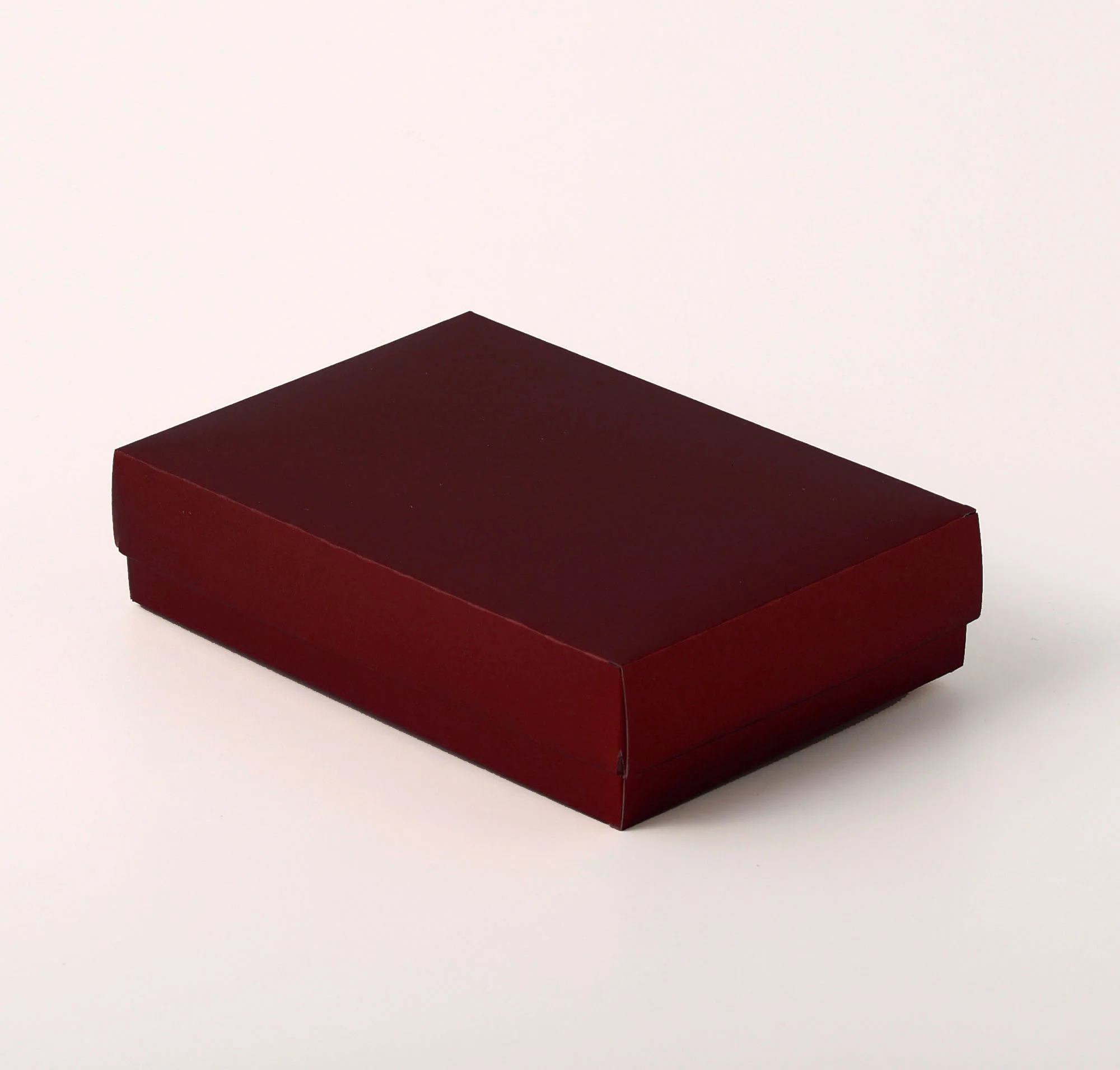 Caixa Tampa e Fundo com Borda - Vinho Fosco ( 12 x 8 x 3 cm ) - 100 unidades