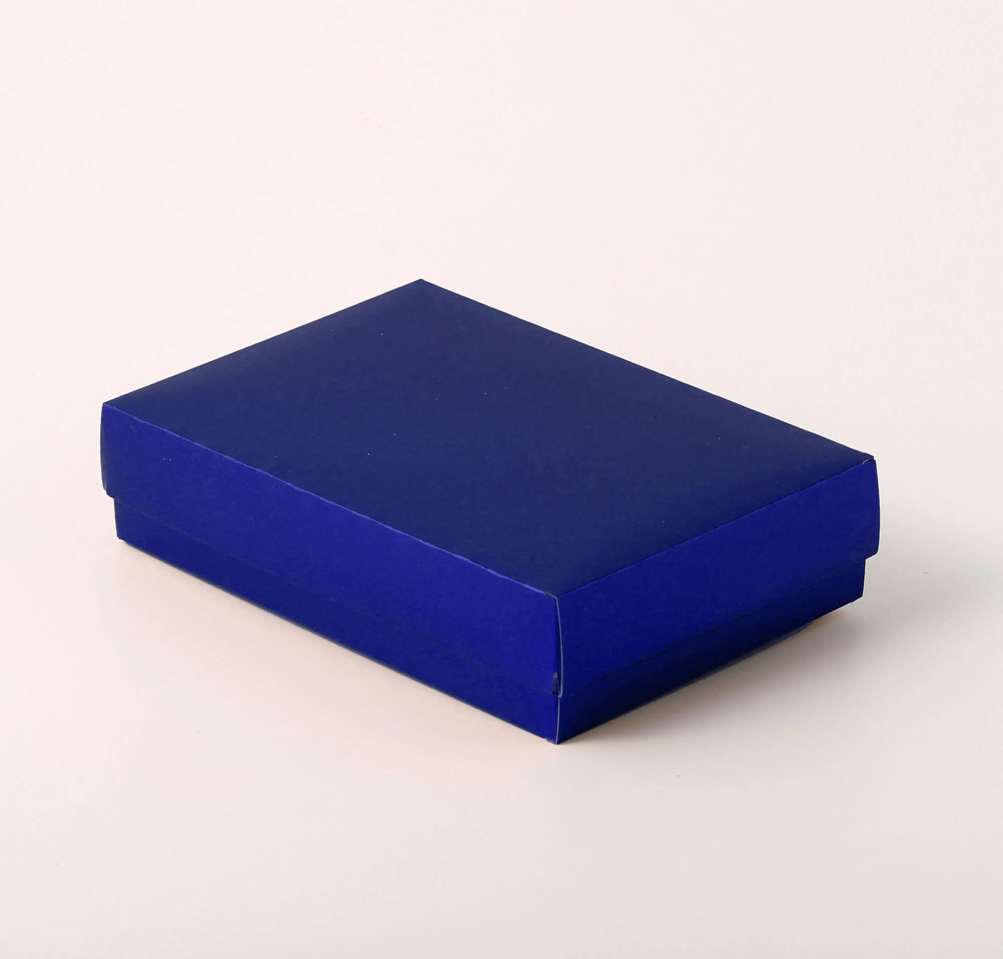 Caixa Tampa e Fundo com Borda - Azul Fosco ( 12 x 8 x 3 cm ) - 100 unidades