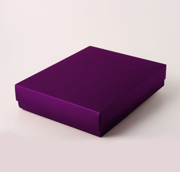 Caixa Tampa e Fundo - Lilás Fosco ( 24,5 x 19,5 x 5 cm ) - 100 unidades