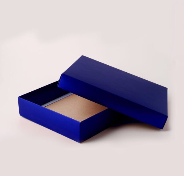 Caixa Tampa e Fundo - Azul Fosco ( 24,5 x 19,5 x 5 cm ) - 100 unidades - Imagem 2