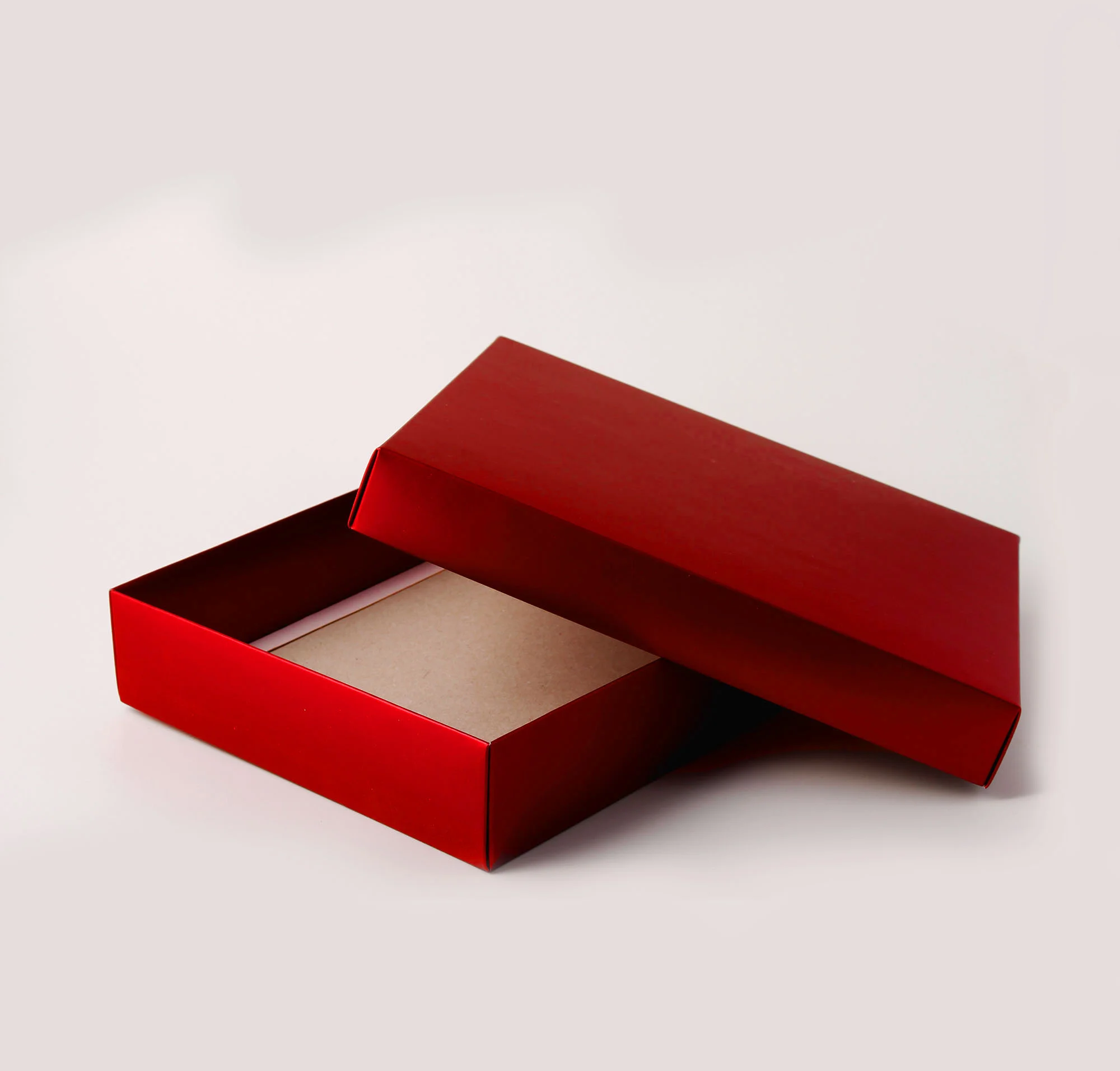 Caixa Tampa e Fundo - Vermelho Fosco ( 24,5 x 19,5 x 5 cm ) - 100 unidades - Imagem 2
