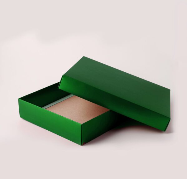 Caixa Tampa e Fundo - Verde Fosco ( 24,5 x 19,5 x 5 cm ) - 100 unidades - Imagem 2