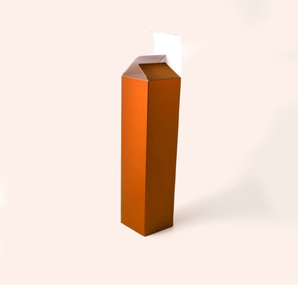 Caixa para Garrafa - Laranja Fosco ( 7,5 x 7,5 x 30 cm ) - 100 unidades - Imagem 2