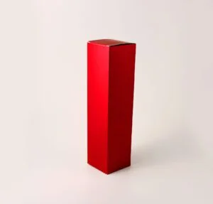 Caixa para Garrafa - Vermelho Fosco ( 7,5 x 7,5 x 30 cm ) - 100 unidades