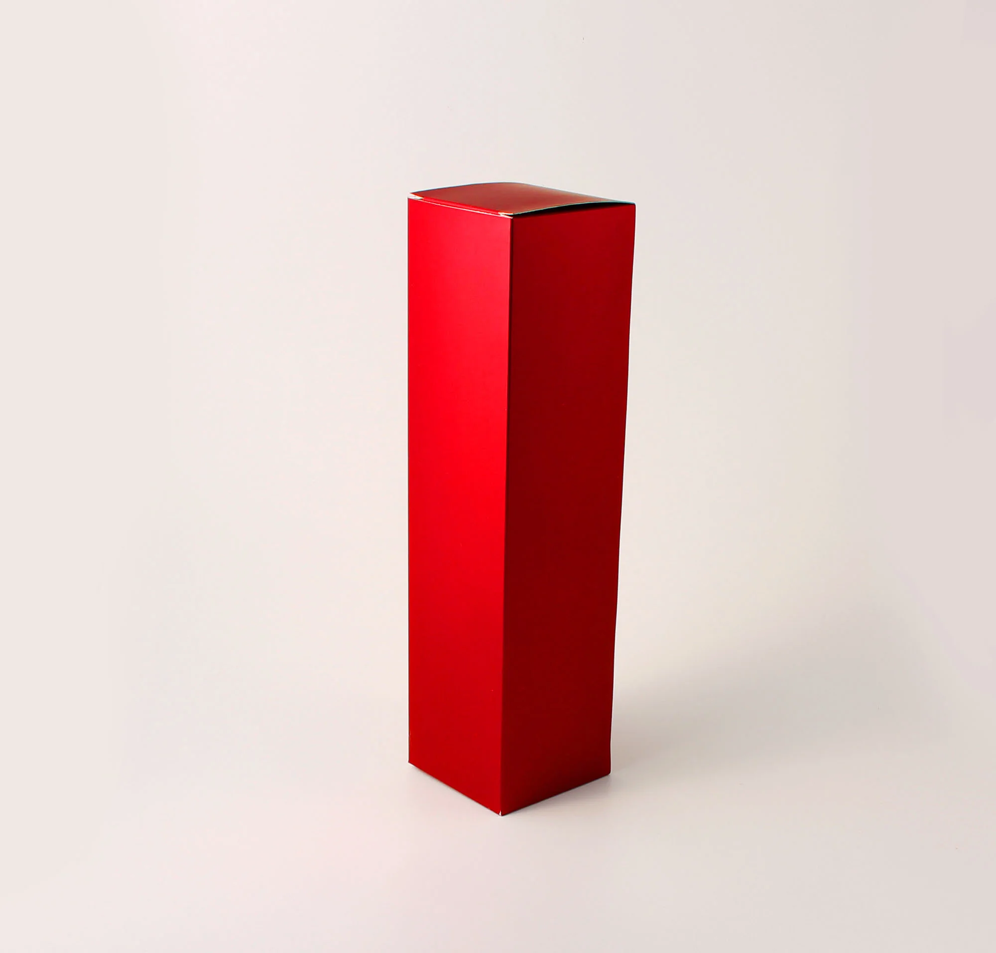 Caixa para Garrafa - Vermelho Fosco ( 7,5 x 7,5 x 30 cm ) - 100 unidades