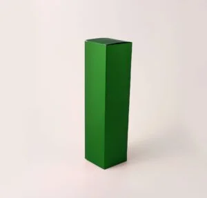 Caixa para Garrafa - Verde Fosco ( 7,5 x 7,5 x 30 cm ) - 100 unidades