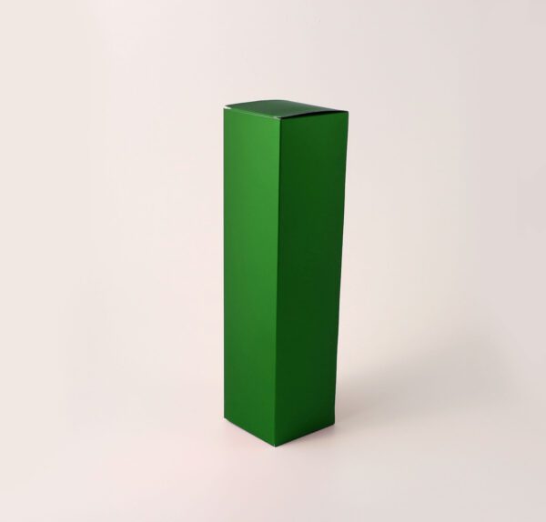 Caixa para Garrafa - Verde Fosco ( 7,5 x 7,5 x 30 cm ) - 100 unidades