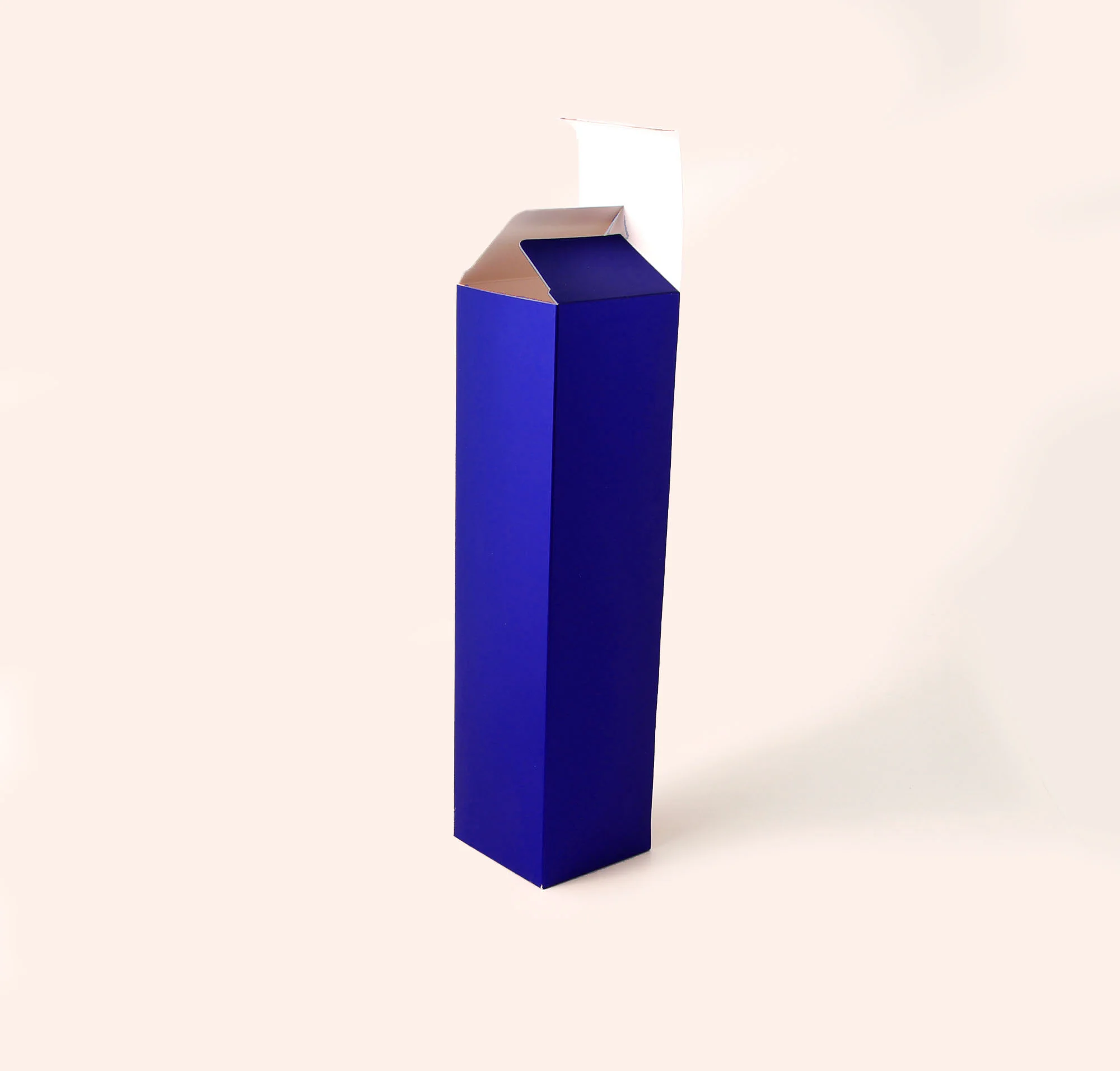 Caixa para Garrafa - Azul Fosco ( 7,5 x 7,5 x 30 cm ) - 100 unidades - Imagem 2