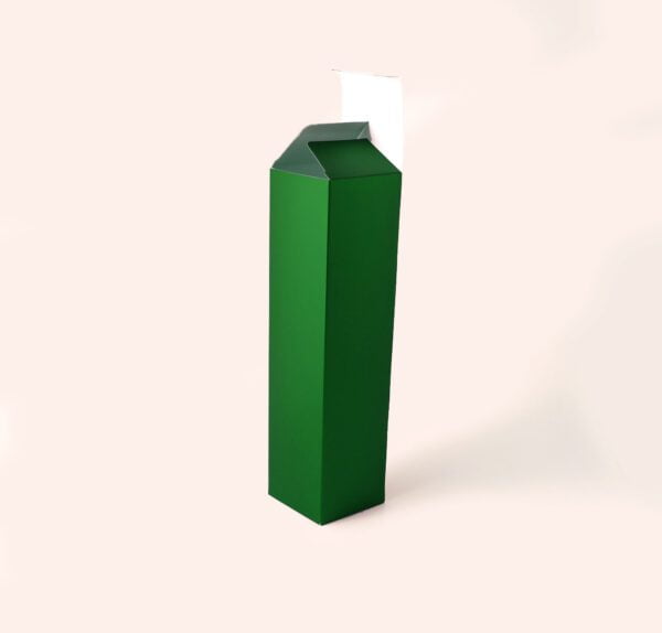 Caixa para Garrafa - Verde Fosco ( 7,5 x 7,5 x 30 cm ) - 100 unidades - Imagem 2
