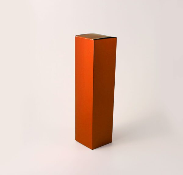 Caixa para Garrafa - Laranja Fosco ( 7,5 x 7,5 x 30 cm ) - 100 unidades