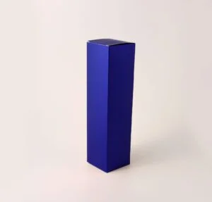 Caixa para Garrafa - Azul Fosco ( 7,5 x 7,5 x 30 cm ) - 100 unidades
