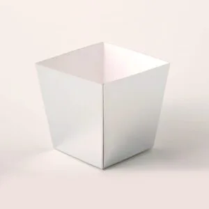 Cachepot Prata - Metalizado Brilho ( 7,5 x 7,5 x 9,5 cm ) - 100 Unidades