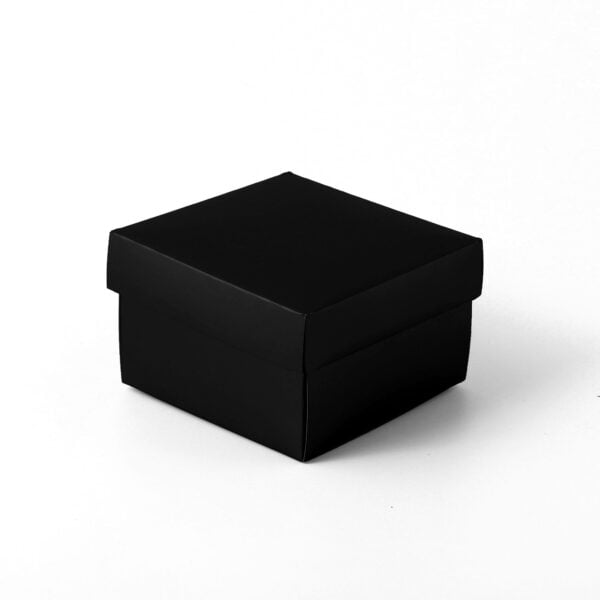 Caixa Tampa e Fundo - Triplex Preto ( 8 x 8 x 5 cm ) - 50 unidades