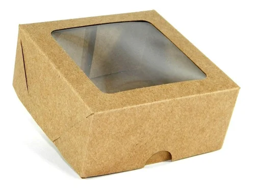 Caixas Kraft com Visor - 4 brigadeiros (7,5cm x 8cm x 3,5cm) - 50 Unidades - Imagem 5