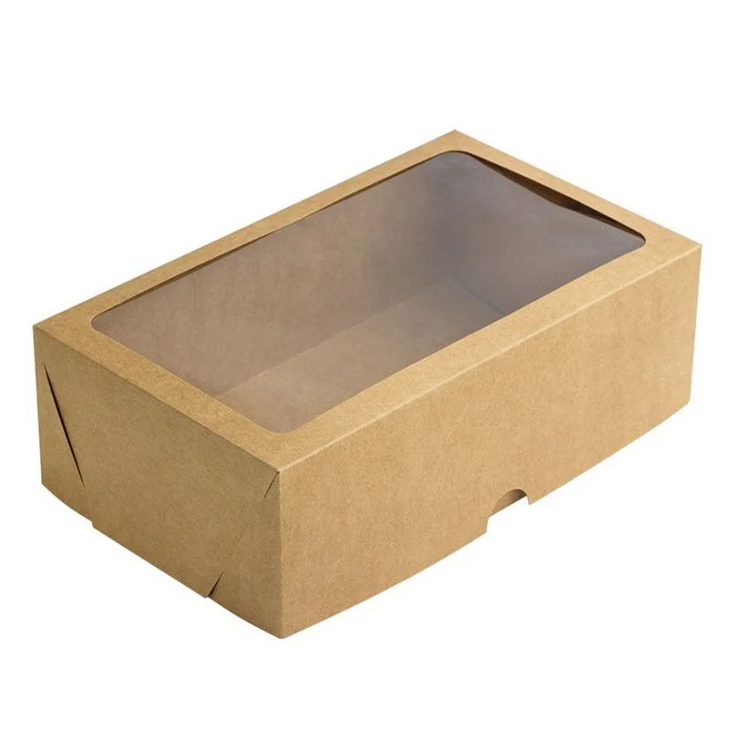 Caixas Kraft com Visor - 6 brigadeiros (11cm x 7,5cm x 3,5cm) - 100 Unidades - Imagem 2