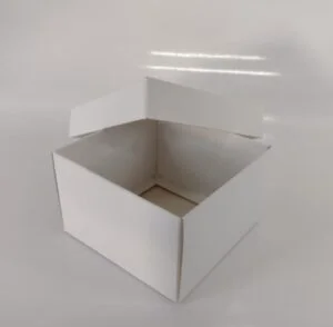 Caixa Branca - Tampa e Fundo (8 x 8 x 5 cm) - 50 unidades