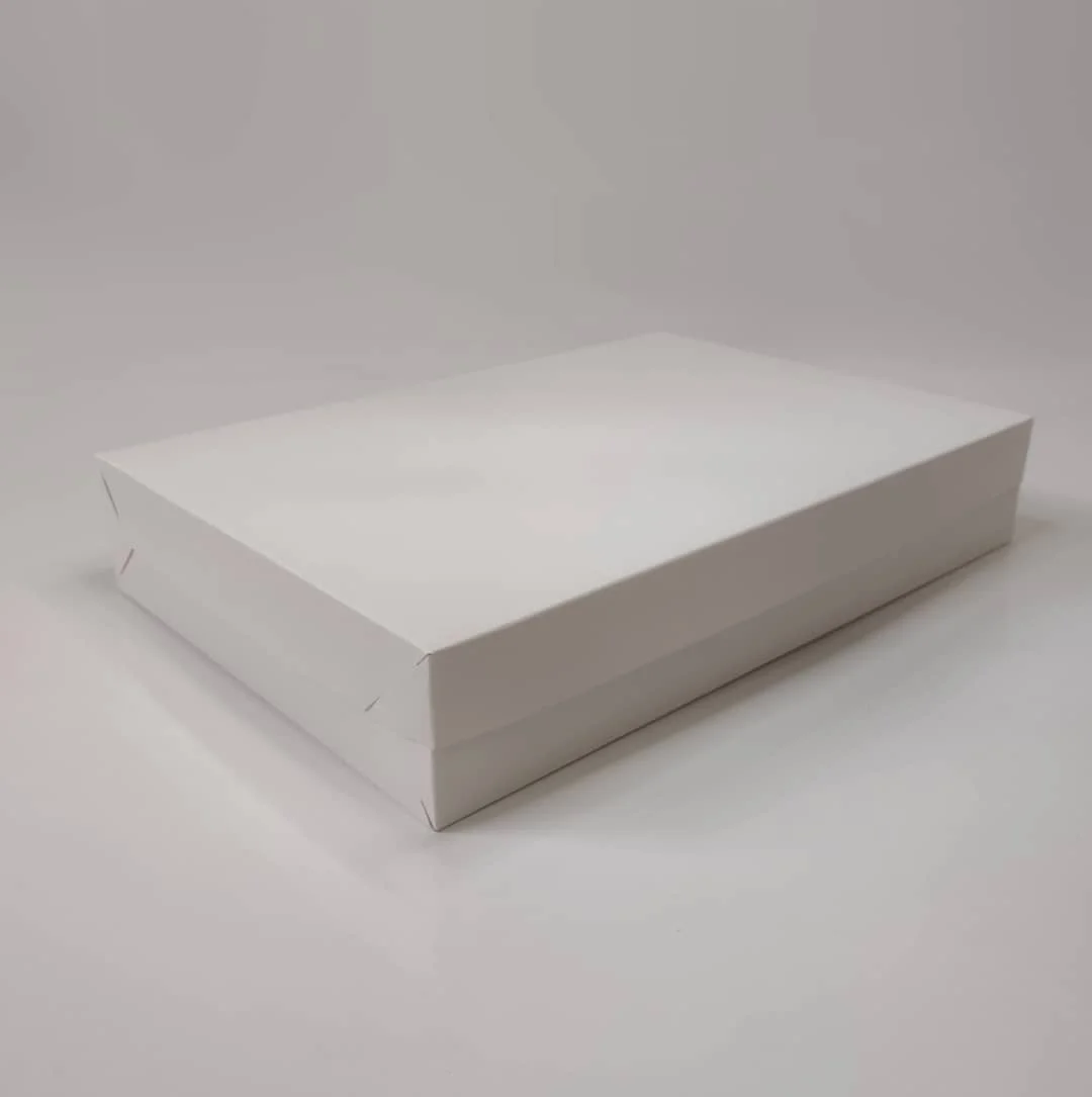 Caixa Branca ( Triplex ) - Tampa e Fundo ( 35 x 24 x 6cm ) - 25 unidades