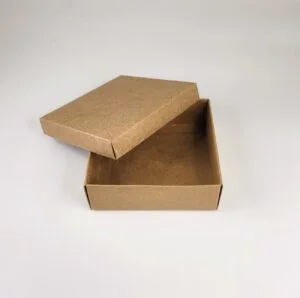 Caixa Kraft - Tampa e Fundo ( 9 x 9 x 3cm ) - 50 unidades